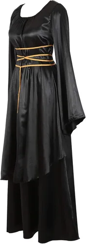 Vista 5 de Kranchungel - Vestidos renacentistas de estilo medieval/irlandés/campesino para mujer; disfraz de hada, para bailes