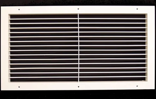 Vista 8 de Rejilla de aire de retorno / suministro ajustable de aluminio, rejilla de aire HVAC de control total, dirección de flujo de aire horizontal