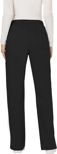 Vista 2 de Cherokee - Pantalones quirúrgicos elásticos Workwear Revolution WW120 para mujer, suaves y con cordón ajustable Negro