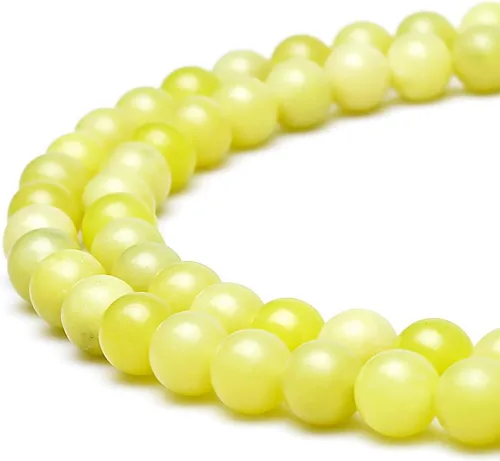 Vista 3 de Cuentas naturales de jade africano rojo redondo para hacer joyería, cuentas sueltas para pulseras y collares (4 mm)