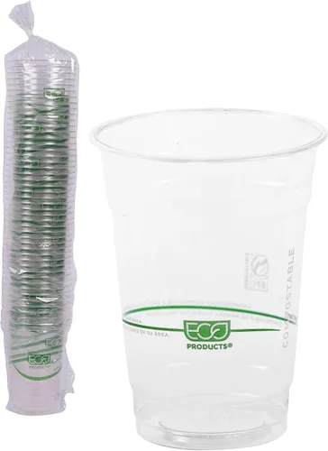 Vista 14 de Eco-Products, Inc GreenStripe - Vasos para bebidas frías, Transparente, 1000