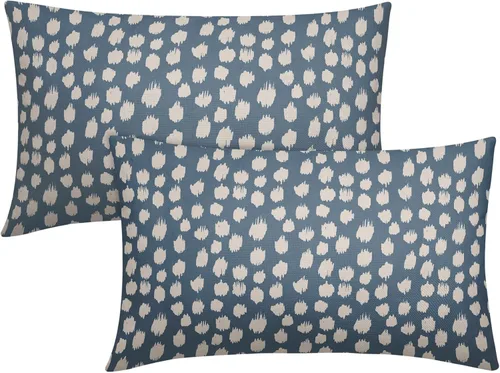 Vista 105 de Sweetshow Juego de 2 fundas de almohada de 16 x 16 pulgadas, diseño bohemio, con diseño de lunares, moderno y moderno, para exteriores, decorativas