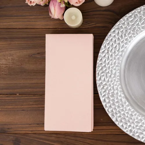 Vista 9 de Efavormart - Paquete de 20 servilletas de papel Airlaid de papel suave con tacto de lino rosa rubor de oro rosa, altamente absorbentes Rosa (Blush)
