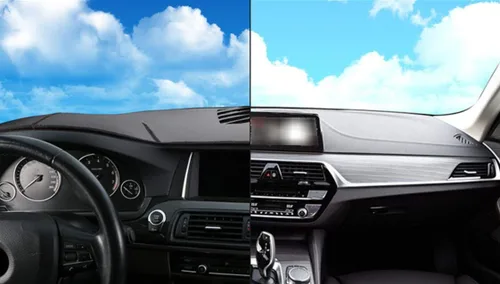 Vista 4 de Cubierta de cuero negro para tablero de automóvil, alfombrilla para salpicadero de automóvil, compatible con Chevrolet Onix 2019-2020-2021-2022-2023