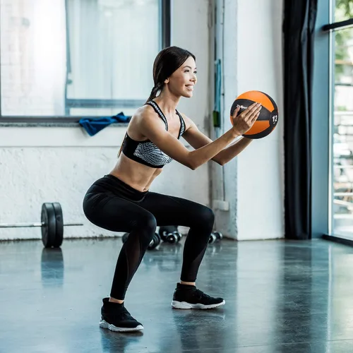 Vista 7 de ZENY Pelota medicinal de fitness de 12 libras, pelota de ejercicio pesada con agarre texturizado, entrenamiento de fuerza, pelota de goma