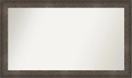 Vista 385 de Amanti Art Espejo de pared personalizado no biselado (25 x 25 pulgadas), marco de bronce acentuado, varios tamaños personalizados, espejo de baño