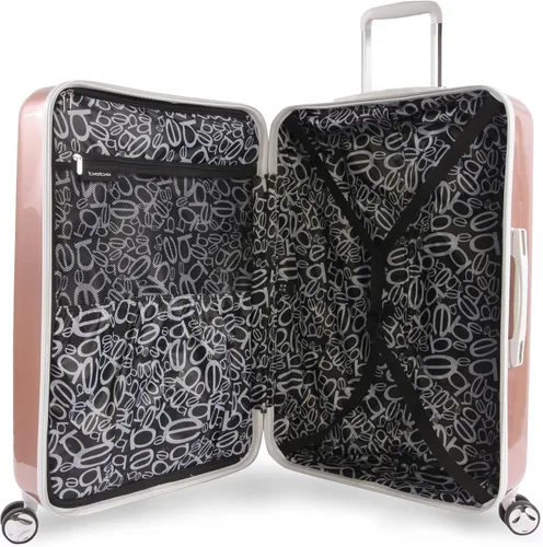 Vista 5 de BEBE Maleta Lydia de 2 piezas con ruedas giratorias para mujer, Oro Rosa, Lydia - Maleta con ruedas giratorias (2 piezas)