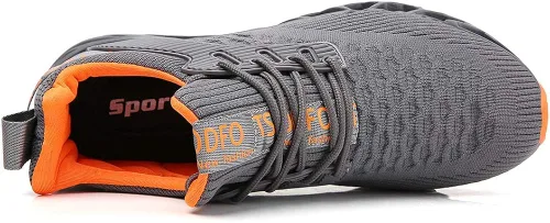 Vista 3 de SKDOIUL Tenis para correr para hombre, tenis de malla transpirable para corredores de senderos