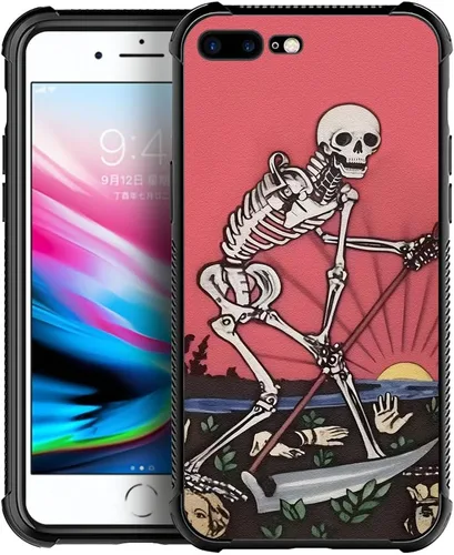 Vista 14 de CARLOCA Funda compatible con iPhone 8 Plus, iPhone 7 Plus para hombres y niños, increíble diseño de patrón de luz espacial nebulosa, a prueba