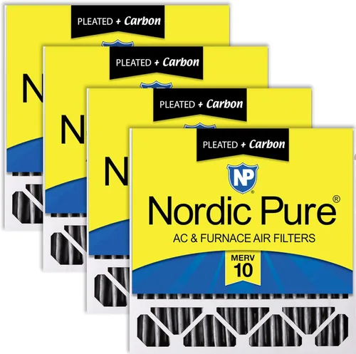 Vista 20 de Nordic Pure 20 x 20 x 5 (19_5/8 x 19_7/8 x 4_3/8) Honeywell/Lennox MERV 8 filtro de aire de repuesto, 1 paquete