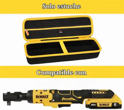 Vista 7 de Mchoi Funda rígida portátil para trinquete inalámbrico DEWALT ATOMIC 20V MAX* (DCF513B)/(DCF510B), solo funda