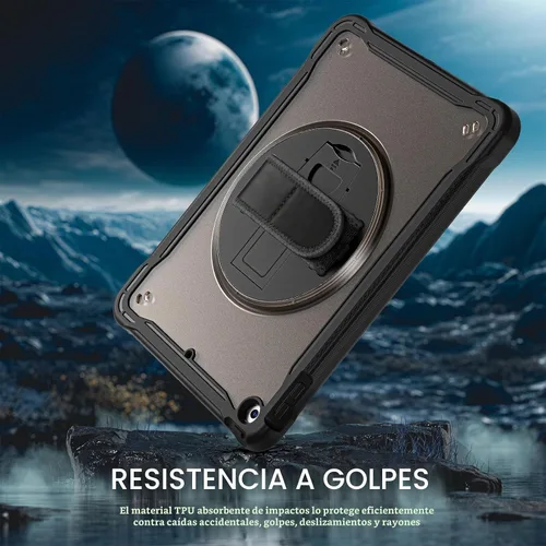 Vista 8 de ProCase Funda Resistente para iPad de 9ª/8ª/7ª Generación de 10.2 Pulgadas 2021/2020/2019 Funda, Cubierta Resistente de Servicio Pesado a Prueba