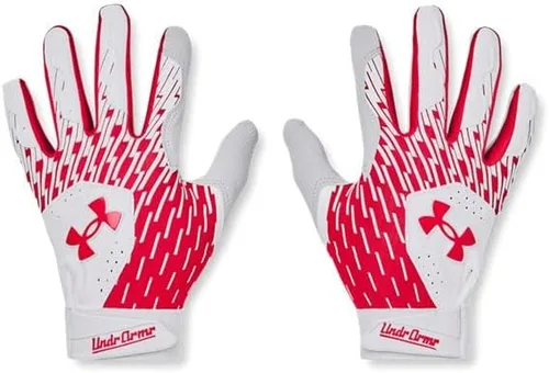 Vista 19 de Under Armour Youth Clean Up - Guantes de béisbol para niño (001) Negro / Negro / Plateado metálico