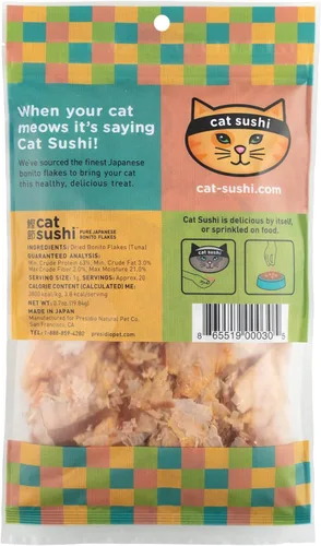 Vista 9 de Cat Sushi Hojuelas de Bonito, Corte Clásico, 0.7oz