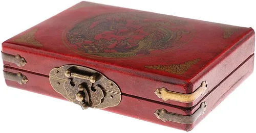 Vista 3 de Menolana Ábaco aritmético de cuentas de madera chino vintage con conteo de calculadoras de caja