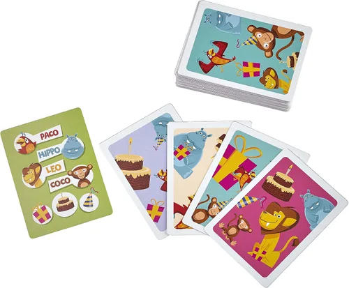 Vista 4 de Blue Orange Paco's Party, divertido juego de cartas para niños, juego familiar para niños de 2 a 6 jugadores. Recomendado para edades de 5