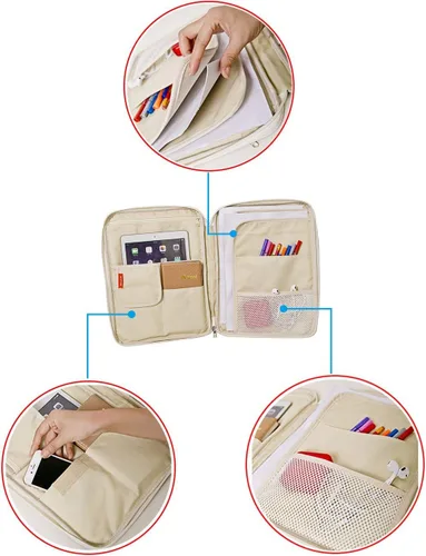 Vista 6 de Mygreen Organizador Universal de Viaje para Equipo/Bolsa de Accesorios Electrónicos/Bolsa de Archivo de Documentos