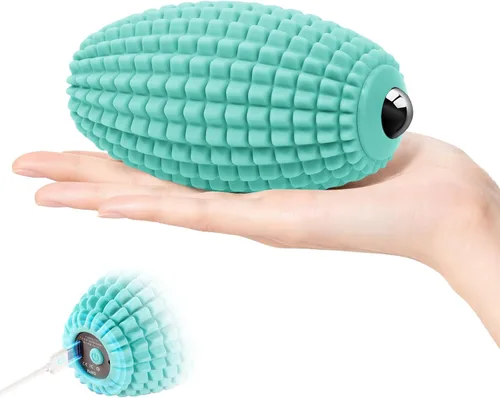 Vista 12 de Pelota de masaje vibratoria para recuperación muscular, bola de masaje miofascial de silicona, alivio de fascitis plantar, liberación de cadera