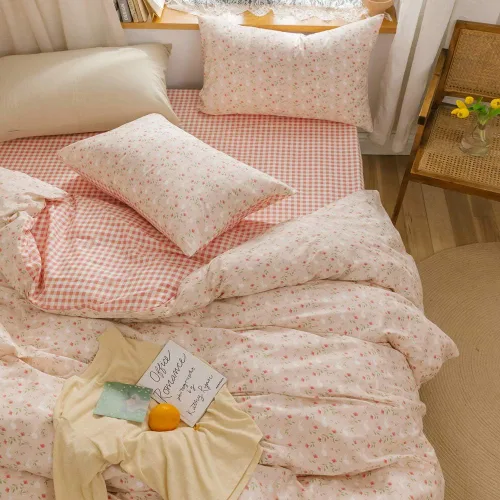 Vista 4 de BlueBlue Juego de Funda de Edredón de Conejo Twin 100% Algodón Ropa de Cama para Niños Niñas Adolescentes Cama Individual Conejito de Dibujos