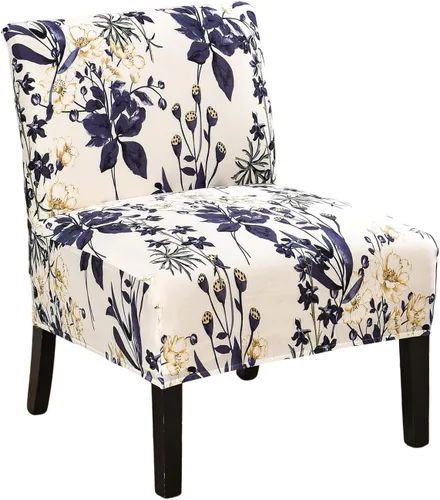 Vista 19 de HAOYONG - Funda de silla sin brazos de acento, funda elástica para silla deslizante con estampado, fundas protectoras para muebles, fundas