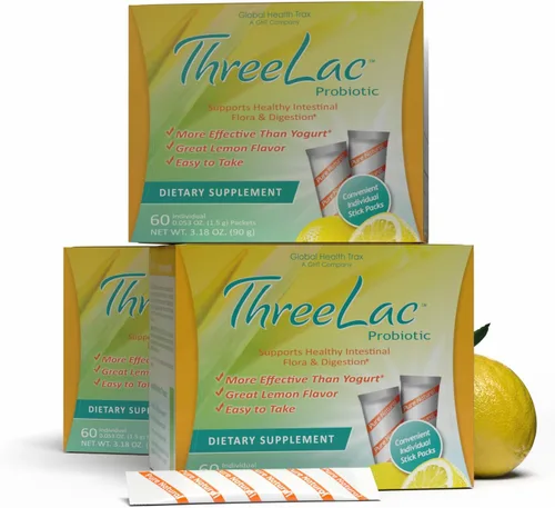 Vista 10 de Global Health Trax GHT - Mezcla de bebida en polvo probiótica de limón FiveLac, probióticos para mujeres, hombres y niños, apoyo y eliminación