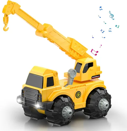 Vista 8 de Excavadora motorizada de juguete para niños de 3 4 5 6 7 8 años