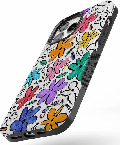 Vista 2 de Casely Funda para iPhone 13 Pro Fuera de las líneas Marcador Crayola Diseño protector audaz Compatible con MagSafe