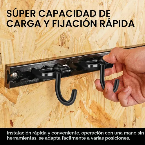 Vista 4 de 4 piezas de enganche de doble perno con riel en L Accesorios de riel en L para remolque cerrado para cama de camión con riel