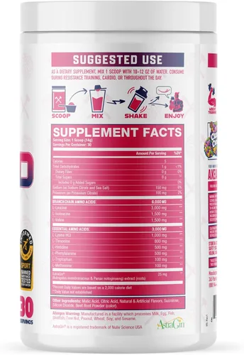 Vista 2 de Axe & Sledge The Grind Essential Aminoácidos Polvo EAA y BCAA Recuperación muscular y electrolitos para hidratación Sin estimulantes, vegano