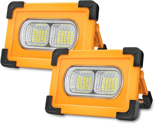 Vista 9 de T-SUN Luz de trabajo LED recargable, 30W 2000LM portátil, impermeable, paquete de 2