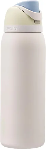 Vista 2 de Owala FreeSip - Botellas de agua aisladas de acero inoxidable con popote, 40 onzas y 24 onzas