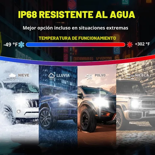 Vista 8 de Bombilla HP5 apta para Honda Rancher 2005-2014, combo de luz HP5, bombilla de alto rendimiento, paquete de 2