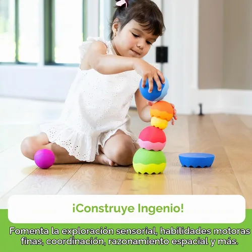 Vista 6 de Fat Brain Toys Tobbles Neo Baby Stacking Toy