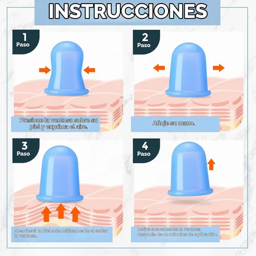 Vista 4 de TrelaCo Juego de 12 piezas de terapia de ventosas de 2 tamaños, kit de ventosas de silicona anticelulitis para terapia de masaje, juego de terapia