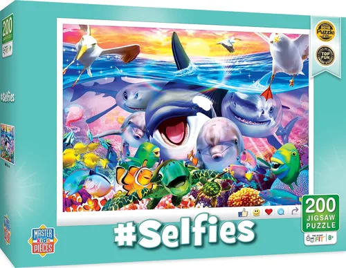 Vista 16 de Masterpieces Rompecabezas de 200 piezas para niños, #Selfies Barnyard Besties, 14 x 19 pulgadas