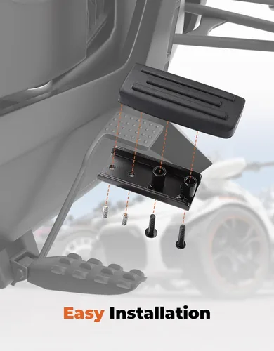 Vista 5 de KEMIMOTO Pedal de Freno Compatible con Can-Am Ryker 600, 900, Sport, Edición Rally, Reposapiés de Freno Extendido de Pedal de Gran