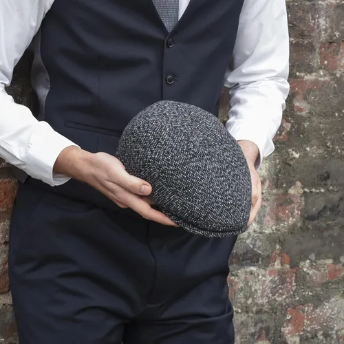 Vista 4 de Gorra de Newsboy para hombre, 100% lana italiana, sombrero de hiedra, gorras para hombre, sombrero de Gatsby