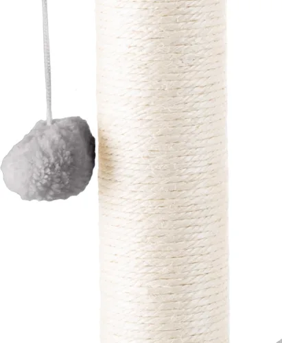 Vista 6 de Hamaca para gatos con postes rascadores para gatos de interior - Árbol de gato de 19 pulgadas de altura con juguete de bola colgante para gatos