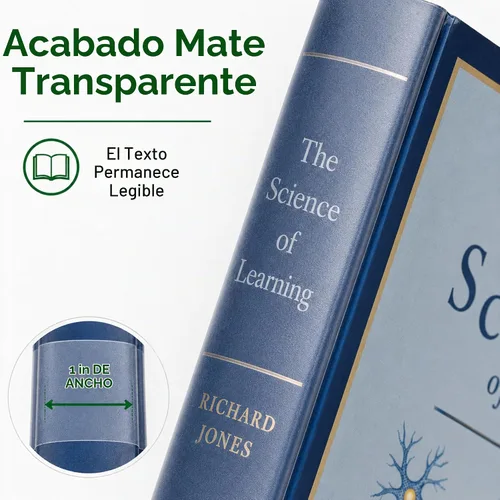 Vista 3 de BookGuard Cinta de reparación de libros transparente, 1 pulgada x 10 yardas, cinta de vinilo transparente para encuadernación de libros, cubiertas