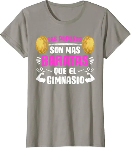 Vista 10 de Las Pupusas Que El Gimnasio - Camiseta salvadoreña salvadoreña, Negro, S