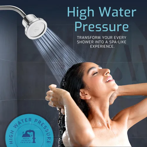 Vista 4 de Cabezal de Filtro de Ducha Mist para Agua Dura Mejora la Piel, el Cabello y las Uñas - Cabezal de Ducha Filtrado Grande de Alta Salida con Filtro
