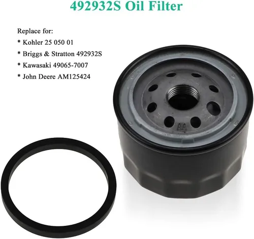 Vista 4 de 698754 499486 Filtro de aire 696854 Filtro de aceite para briggs stratton Intek Extended Life Series V-Twin 18-26 HP Engine 499486S Air AM125424 Kit