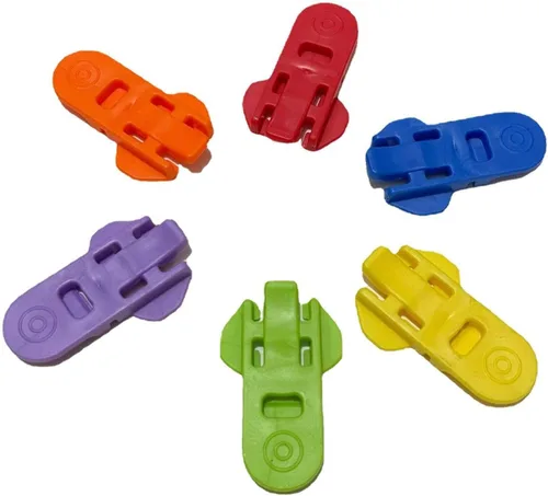 Vista 2 de Juego surtido de cubiertas para latas de soda y abridor de pestañas (paquete de 6) - Cubiertas de plástico para latas para abrir y mantener