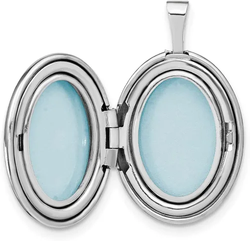 Vista 5 de Auriga Fine Jewelry Colgante y dije ovalado de plata de ley 925 con diamantes rodiados en forma de estrella (L-0.972in, W-0.589in), regalo