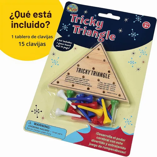 Vista 4 de U.S. Toy Juego del Triángulo Difícil - Juegos de viaje, surtido, MU845