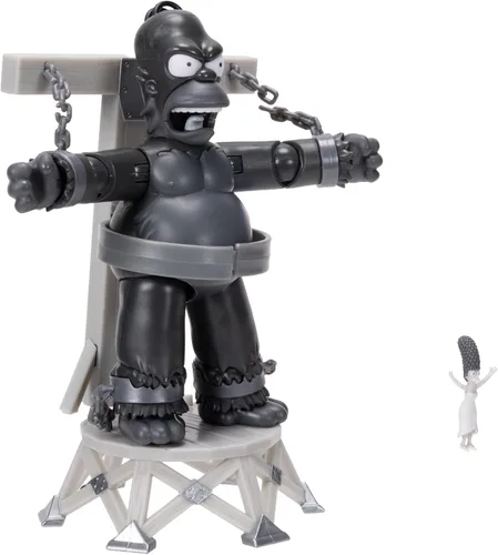Vista 3 de Figuras de acción de Los Simpsons Homer de 5 pulgadas con Mini Marge