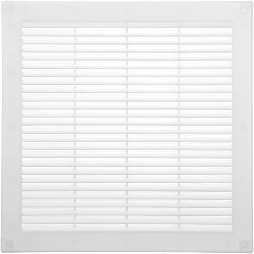 Vista 14 de Vent Systems 3 x 3 pulgadas (dimensiones de apertura) - Cubierta de ventilación de plástico blanco Soffit - Rejilla de ventilación cuadrada plana