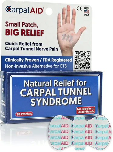 Vista 13 de CarpalAid - Parche Alternativo para Túnel Carpiano - Diseño Innovador Patentado, Adhesivo de Grado Médico para Soporte - Uso Todo el Día Sin