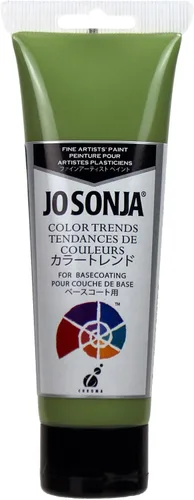 Vista 9 de Jo Sonja Color Trends - Tubo acrílico de flujo mate de 4 onzas - Latón antiguo