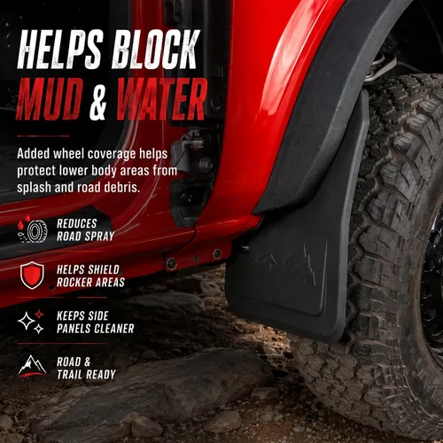 Vista 8 de Mabett - Aletas de barro delanteras para Ford Bronco 2021-2026, accesorios de 2/4 puertas 2 pzas